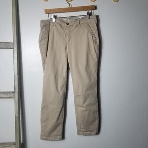 OLD NAVY WOMEN'S BOYFRIEND STYLE TAN PANTS SIZE 8